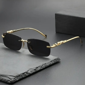 Premium Rimless Sunglasses - Black